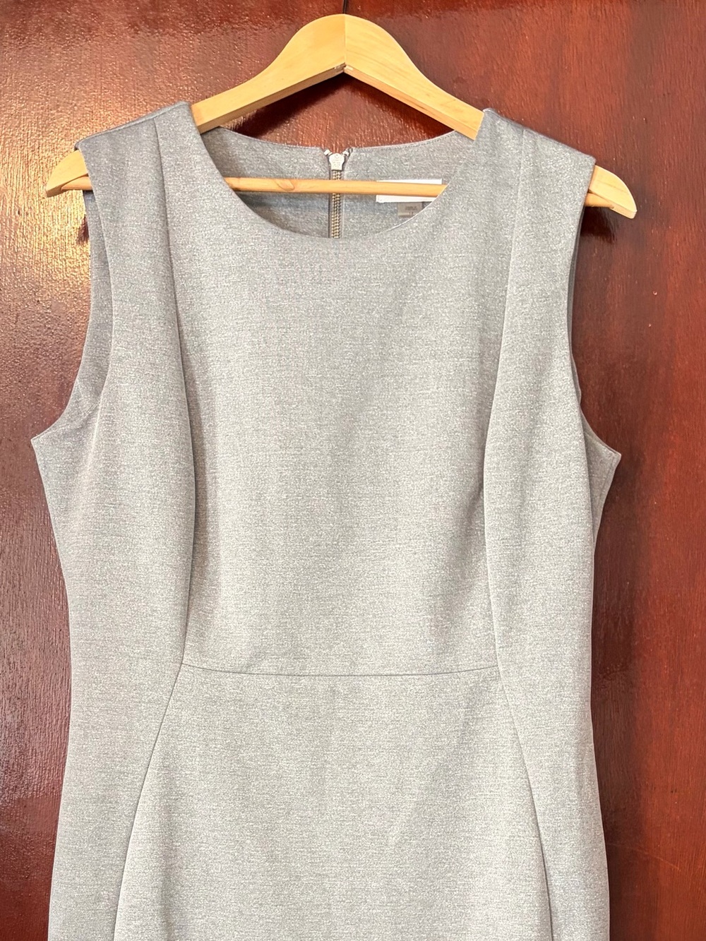 Calvin Klein Sleeveless Silver Career Sheath Top